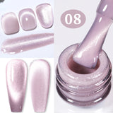 10ml Pink Gold Water Light Cat Magnetic Gel Polish HEMA TPO FREE Aurora Glitter Crystal Soak Off UV Varnish Manicure