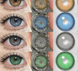 1 Pair Gray Pupils Colorful Contact Lenses for Eyes Blue Contact Lenses Green Eye Brown Contacts Korean Yearly Lenses