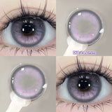 2pcs/pair Beauty Purple Contact Lenses for Eyes Myopia Colored Contact Lenses Natural Blue Lens Fashion Cosplay Pupils