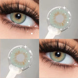 1 Pair Colored Contact Lenses Beautiful Pupil Color Circle Lens Green Iris Yearly Natural Fast Shipping Quality