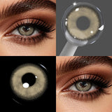 Grey Series Colored Contact Lenses 2Pcs Half-year Disposable Soft Gray Eye Contacts Natural Look For Daily Wear Makeup