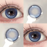 Chameleon Ice Blue Colored Contact Lenses 14.5mm Bold Color Eye Effect Daily Party Wear Daily Fashion Makeup Lens