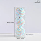 New 3pcs Macaron Color System Foam Christmas Ball Creative Painting Christmas Ball Set Christmas Atmosphere Decorations