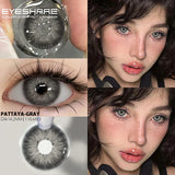 1Pair Myopia Lenses Colored Contact Lenses with Prescription Green High Quality Lenses Gray Pupils Lens Free Shipping