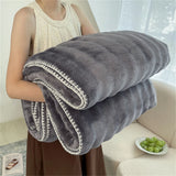 Throw Blankets for Couch Gift for Girls Women Comfortable Plush Cozy Faux Rabbit Fur Warm Fleece Soft Sofa Cover Blanket Camping