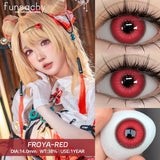 2pcs Anime Cosplay Contact Lenses Colored Lens for Crazy Halloween Solid Color Blue Contacts Pink Beauty Pupil Yearly