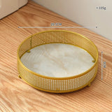 Household Iron Fruit Basket Desktop Decoration Hotel Office Snack Metal Storage Rack Crafts Coffee Table Storage Shelf Ornaments