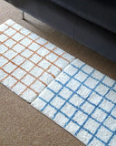 Geomatric Plaid Striped  Fluffy  Bathroom Rug Bedside Carpet Function Entrance Floor Mat Anti Slip Pad Aesthetic Home