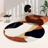 Irregular Carpets for Living Room Home Washable Non-slip Mat Modern Minimalist Bedroom Decor Round Carpet Thicken Lounge Rug