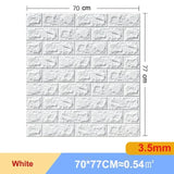 10 Pcs 3D Peel and Stick   Wall Stickers Home Decor Living Room Waterproof Foam Vinyl PVC 70X77CM Self Adhesive Panels Wallpaper