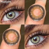 1 Pair Colored Contact Lenses Natural Pupils Eyes Soft lenses Gray Soft Contacts 14.20mm