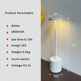 LED Table Lamp Hotel Wireless Rechargeable Desk Lamp Touch Switch Table Lamp Metal Retrolight for Bedroom Living Room Restaurant