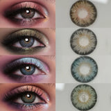 Colored Contact Lenses Yearly Use Natural Brown Soft Lens Daily Dating Party Eye Beauty Makeup For Women