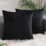 Set of 2 Velvet Throw Pillow Case Cushion Cover 30x50cm 45x45cm 50x50cm 60x60cm Home Decor Cojines Black Green Grey