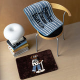 Chic Tufting Letters Dog Bathroom Mat Cartoon Bathmat Rug Carpet Entrance Doormat Floor Anti Slip Foot Pad Aesthetic Home Decor