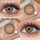 1 Pair  Contact Lenses for Eyes Color Eye Contacts Brown Gray Lens Beautiful Pupils for Makeup Yearly Use