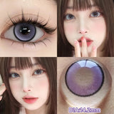 2pcs Myopia Color Contact Lenses for Eyes with Prescription Beauty Pupils Makeup Eye Color Lenses Fashion Blue Lenses