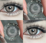1 Pair Colored Contact Lenses for Eyes Blue Contacts Lenses Green Eye Contacts Beauty Cosmetics Gray Pupils Yearly Use