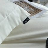 600TC Egyptian Cotton Thickened Brushed Fabric Bedding Set Solid Color Queen Size Duvet Cover Bed Sheets Fitted Sheet Pillowcase
