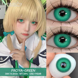2pcs Anime Cosplay Contact Lenses Colored Lens for Crazy Halloween Solid Color Blue Contacts Pink Beauty Pupil Yearly