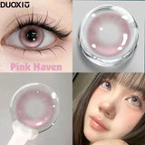 1 Pair Yearly Korean Lenses Popular Color Contact Lenses With Prescription Myopia Lenses  Halloween Lenses Cosplay Blue