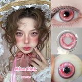 1 Pair New Product Color Contacts Lenses Fashion Red Soft Cosplay Lenses Beauty Pupil Makeup Fast Shiping