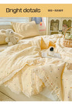 Class A Pure Cotton Summer Quilt Soybean Fiber Thin Quilt Princess Style Lace Ruffles Comforter Summer Air Conditioned Blanket