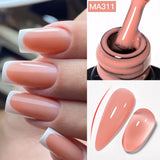 7ml Rubber Base Nail Gel Polish Nude Milky White DIY Nail Art Soak Off Gel Polish Semi Permanent Painting UV Vernis