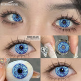 1Pair Cosplay White Color Contact Lenses Halloween Scary Contact Lenses Crazy Red Eye Makeup Lenses Black Beauty Pupils