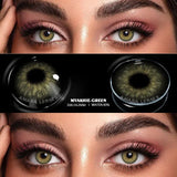 Natural Colored Contacts Lenses 2pcs Blue Contacts Beautful Pupils Color Contacts Yearly Makeup Green Eyes Contact Lens