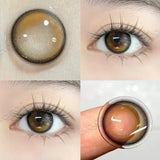 2pcs/Pair Design Beauty Contact Lenses for Eyes Color Lenses Cosmetic Pupils Eye Color Lenses Blue Lens Brown Lenses