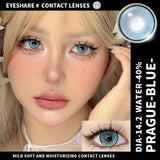 Ikeehome  2pcs Colorful Contact Lenses for Eyes Brown Lenses Colorcon Lenses Beauty Gray Eye Contacts Lens Yearly Blue Lenses