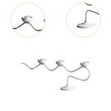 Iron Candelabra Decorative Candlestick Table Centerpiece Pillar Candle Holder