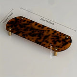 Retro Acrylic Decorative Tray Perfume Earring Ring Necklace Jewelry Ornament Tray Desktop Foyer Key Tray Hoom Decoration Gifts