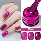 10ml Red Series Gel Nail Polish Winter Dark Red Glitter Nail Art Varnish Semi Permanent Soak Off UV LED Gel
