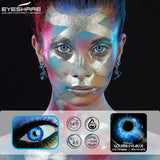 1pair Halloween Color Contact Lenses Cosplay Contact Lenses Anime Red Eye Lenses Blue Makeup Contact Lens Yellow Lenses