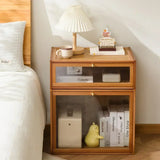 Exquisite Minimalist Solid Wood Bedside Table Locker Small Simple Bedroom Home 2025 New Bedside Shelf Cabinet