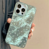 Cute Gradient Stars Aurora Laser Case For iPhone 11 12 13 14 15 16 Pro Max XS XR X 7 8 Plus Korea Girl Shining Silicone Cover