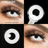 Halloween Makeup Cosplay White Lens Cosplay Contact Lens Beauty Cosmetics Colored Contacts Black Lenses Circle Red Lens