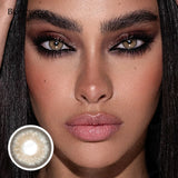 New Russian Girl Pro Color Contact Lenses Blue Lenses for Eyes 1 Pair Natural Look Brown Lenses Fashion Lenses