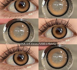1pair Eyes Contacts Lense Color Contact Lenses Natural Gray Contact Brown Lens Fashion Beauty Makeup Blue EyeLenses