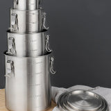 304 Stainless Steel Storage Tank Sealed Large Capacity Stackable Coffee Beans Grains Tea Storage Tank Kitchen Storage Container