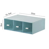Modern Minimalist Desktop Storage Box Transparent Drawer Cosmetic Office Stationery Organizer Partition