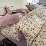 Jacquard Bedding Set Light Luxury Duvet Cover Pillowcase and Bedsheet Bed Linen Set Comforter Queen Bedroom Decor Home Textiles