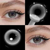 Eye Eyes Color Contacts Colored Contact Lenses Lens Small Pupil Fashion Parties Blue Red 2Pcs 6 Months Half Year Use