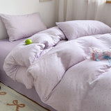 Simple Style Bedding Set Nordic Striped Duvet Cover Set 100% Cotton Flat Sheet Single Twin Size Double Bed Sheet Set For Bedroom