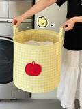 Large Capacity Laundry Hamper Foldable Fabric Dirty Clothes Basket Bathroom Storage Bucket Home Use Organizer Cute Style