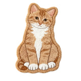 Orange Cat Rug Home Cartoon Bedroom Rug Bedside Blanket Living Room Sofa Carpet Anti Slip Pet Cat Plush Mat Home Decoration Gift