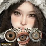Brown Colored Contact Lenses Gray Beauty Makeup Lenses Fashion Blue Lens Brown Eyes Contacts Yearly Green Eye Lens