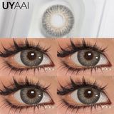 Wild Color Payoff Color Contacts Lenses Unique Multi-Tonal Radiating Design for Mesmerizing Eyes, Brown/Green/Gray,